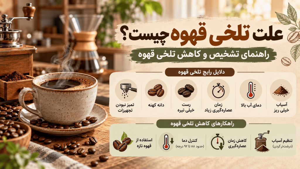 علت تلخی قهوه چیست؟