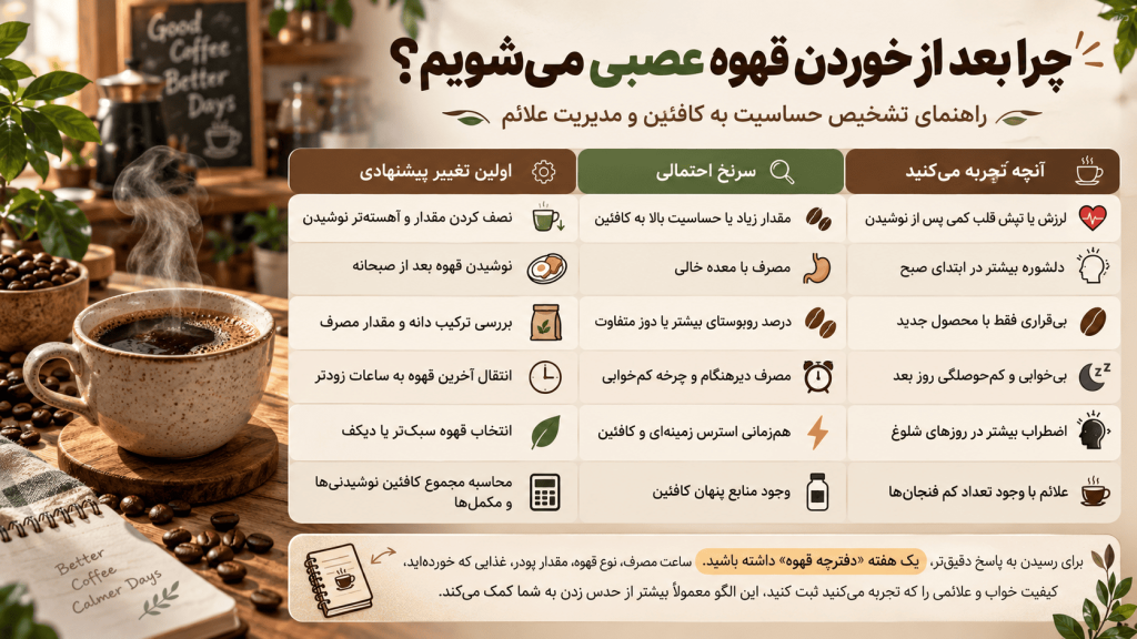چرا بعد از خوردن قهوه عصبی میشویم؟