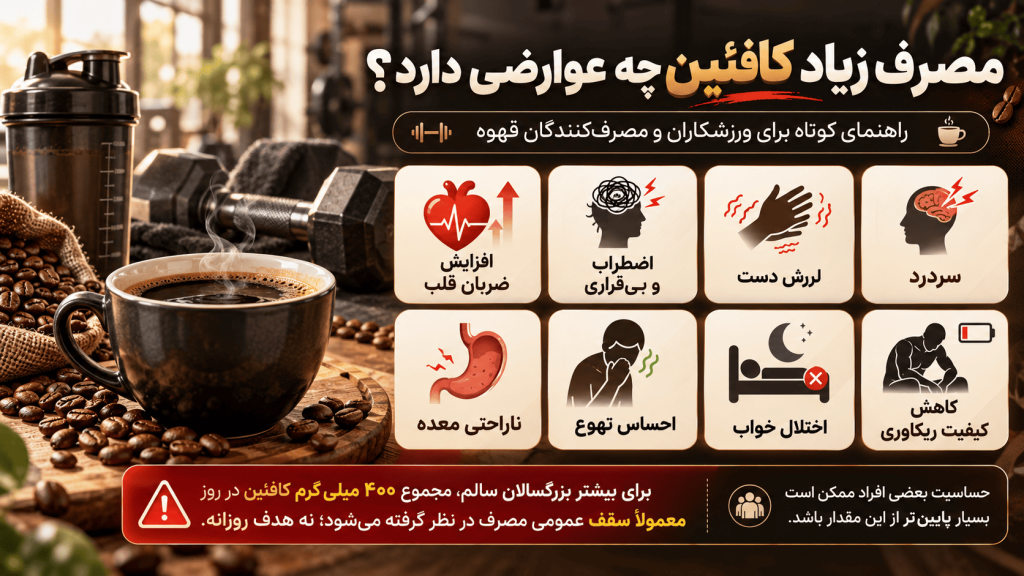 مصرف زیاد کافئین چه عوارضی دارد؟