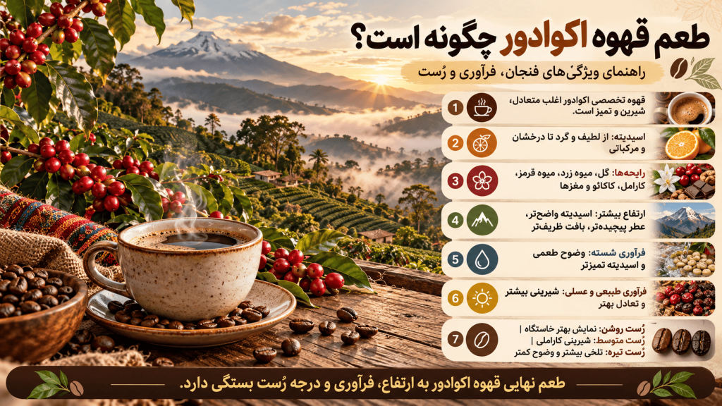 طعم قهوه اکوادور چگونه است؟