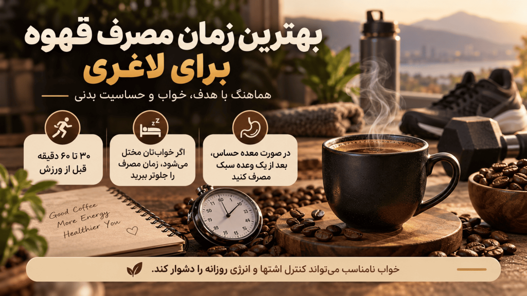 بهترین زمان مصرف قهوه برای لاغری