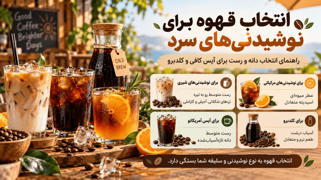 انتخاب قهوه برای نوشیدنی های سرد