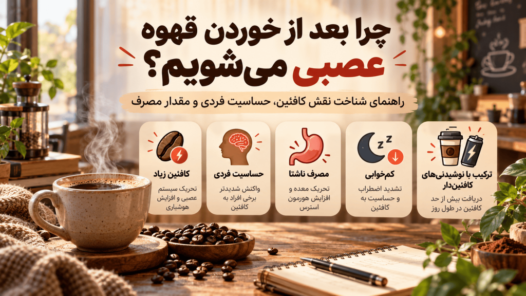 چرا بعد از خوردن قهوه عصبی میشویم؟