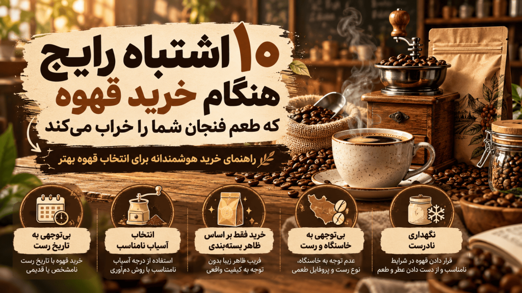 10 اشتباه رایج هنگام خرید قهوه