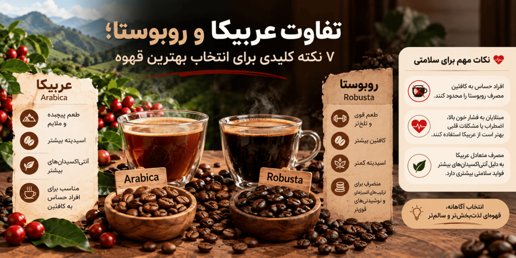 تفاوت عربیکا و روبوستا — تصویر تکمیلی 2