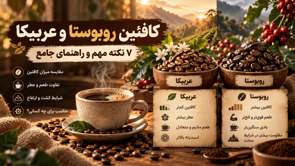 کافئین روبوستا و عربیکا