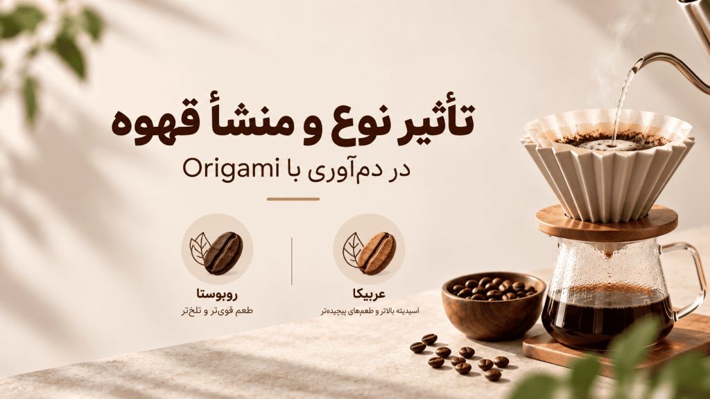 تاثیر نوع و منشا قهوه